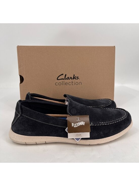 Clarks  Flexway Step Men\'s Suede Shoes Size 9 - Navy - Damage main image 8